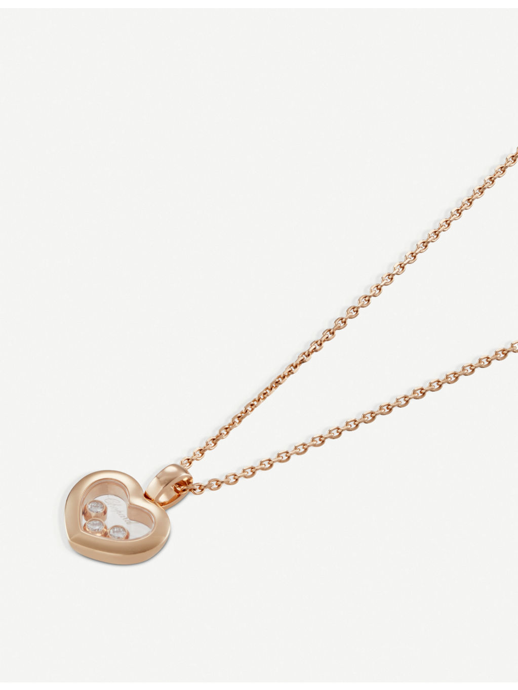 Happy Diamonds Icons 18ct rose-gold and diamond pendant - 3