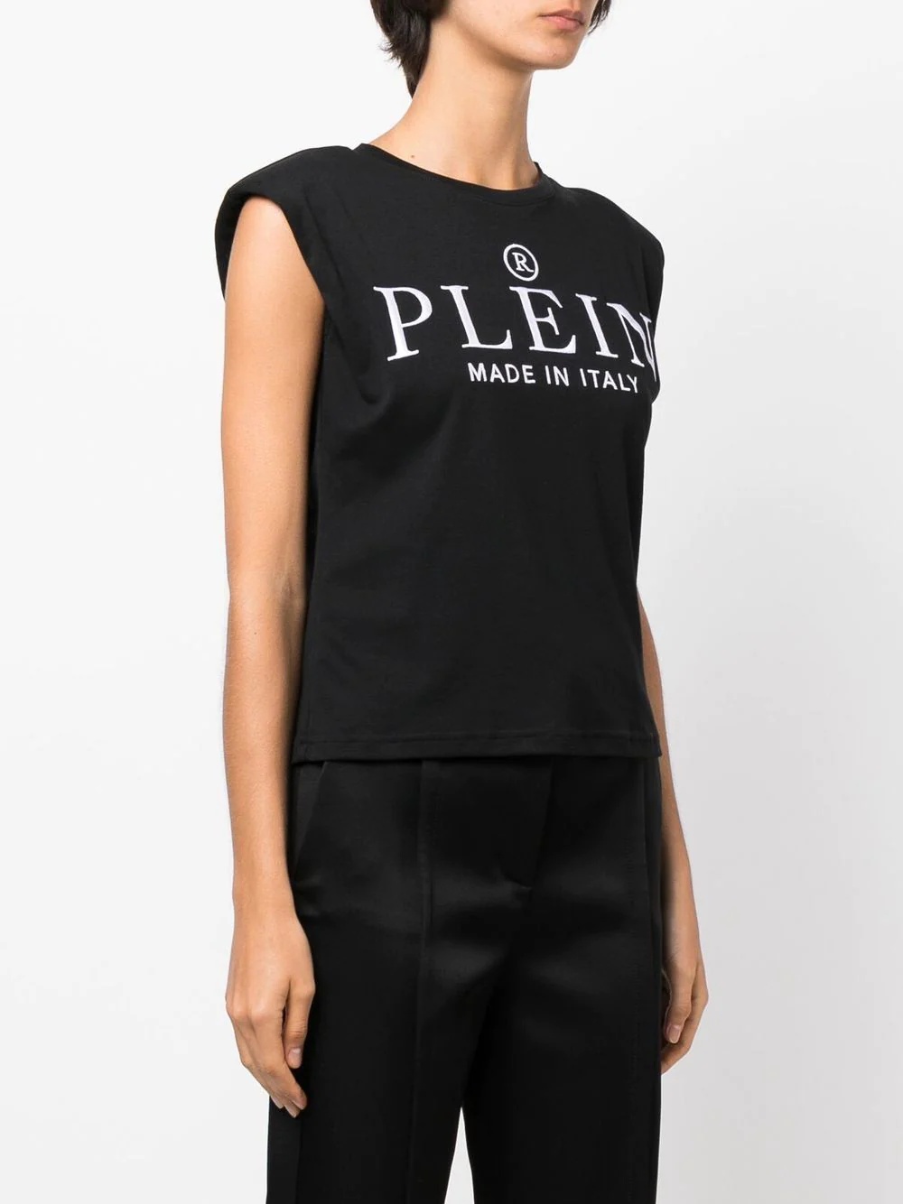 logo-print cotton tank top - 3