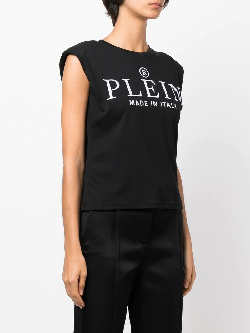 logo-print cotton tank top 3