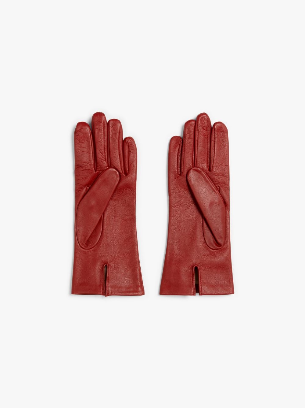 BERRY HAIRSHEEP LEATHER SILK LINED GLOVES - 3