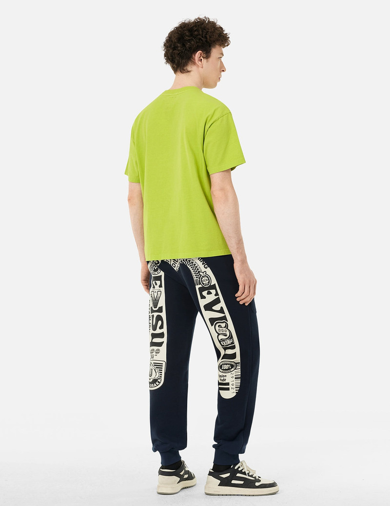 Logo and Daicock Print Relax Fit Sweatpants 4