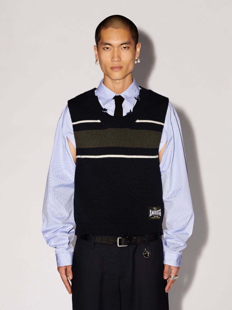 Rib Knit Vest - 3