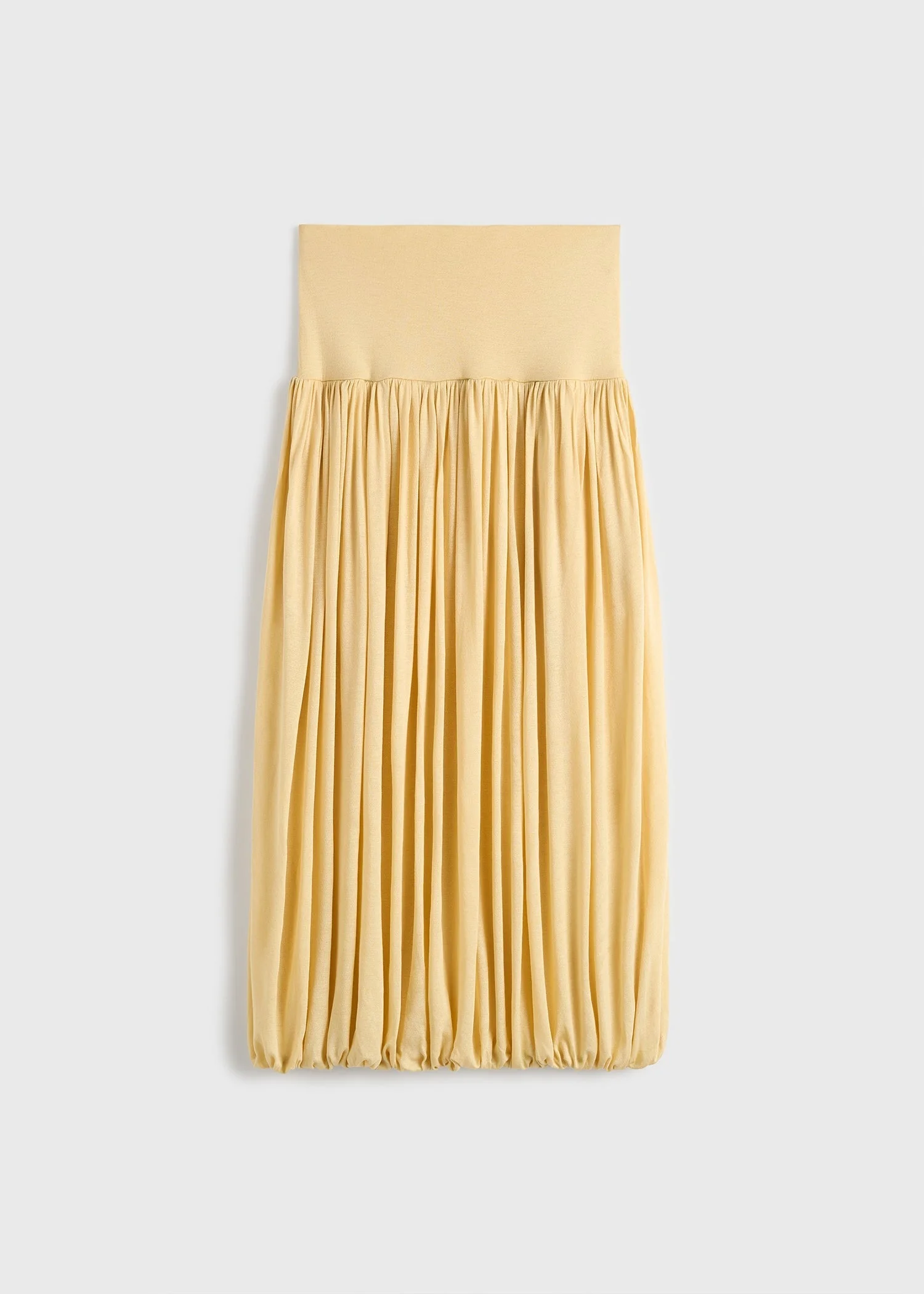 Soft gathered skirt champagne - 1