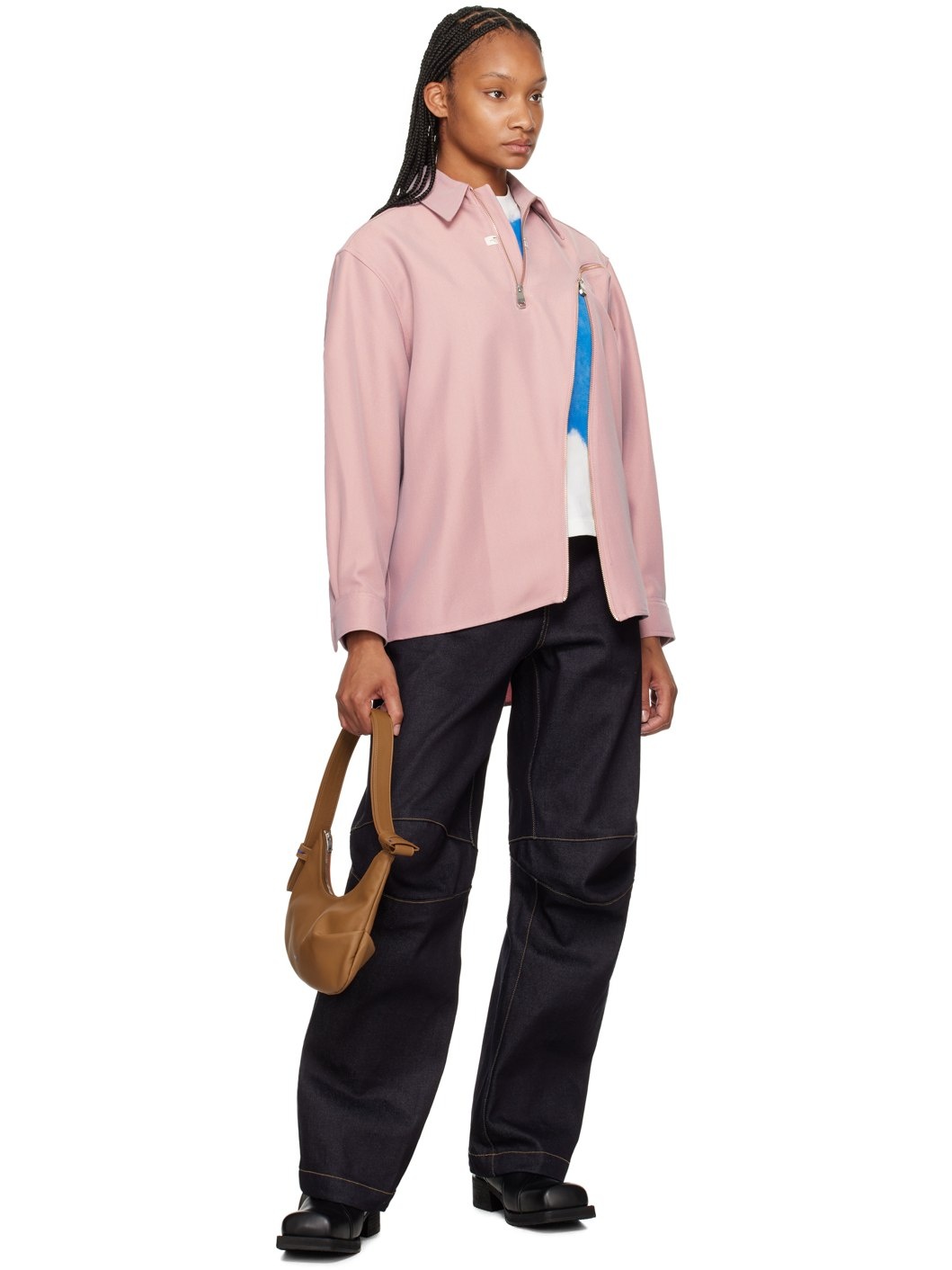 Pink Fraven Half-Zip Polo - 4