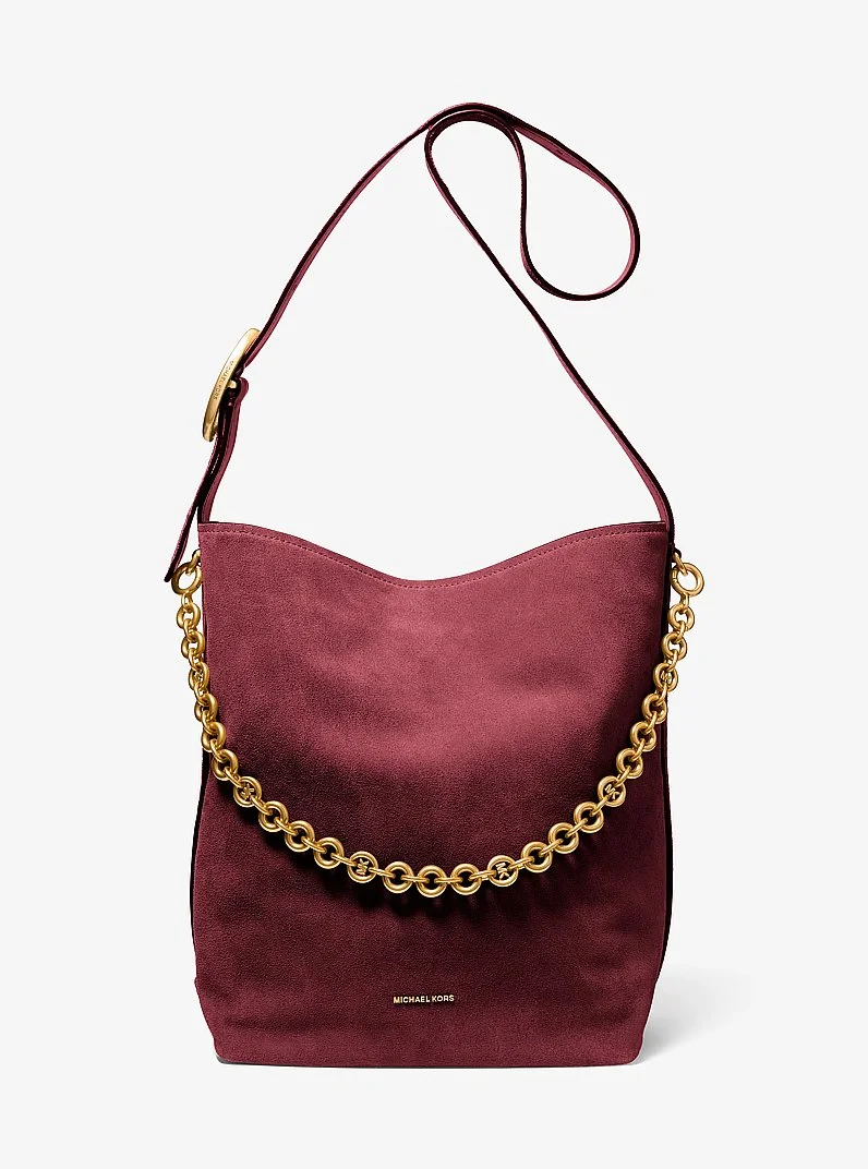 Nolita Large Suede Bucket Tote Bag - 1