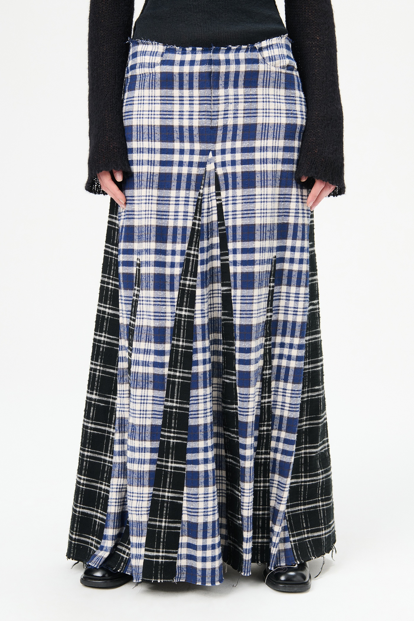 Rebel Skirt Blue and Black Coastal Flannel - 2