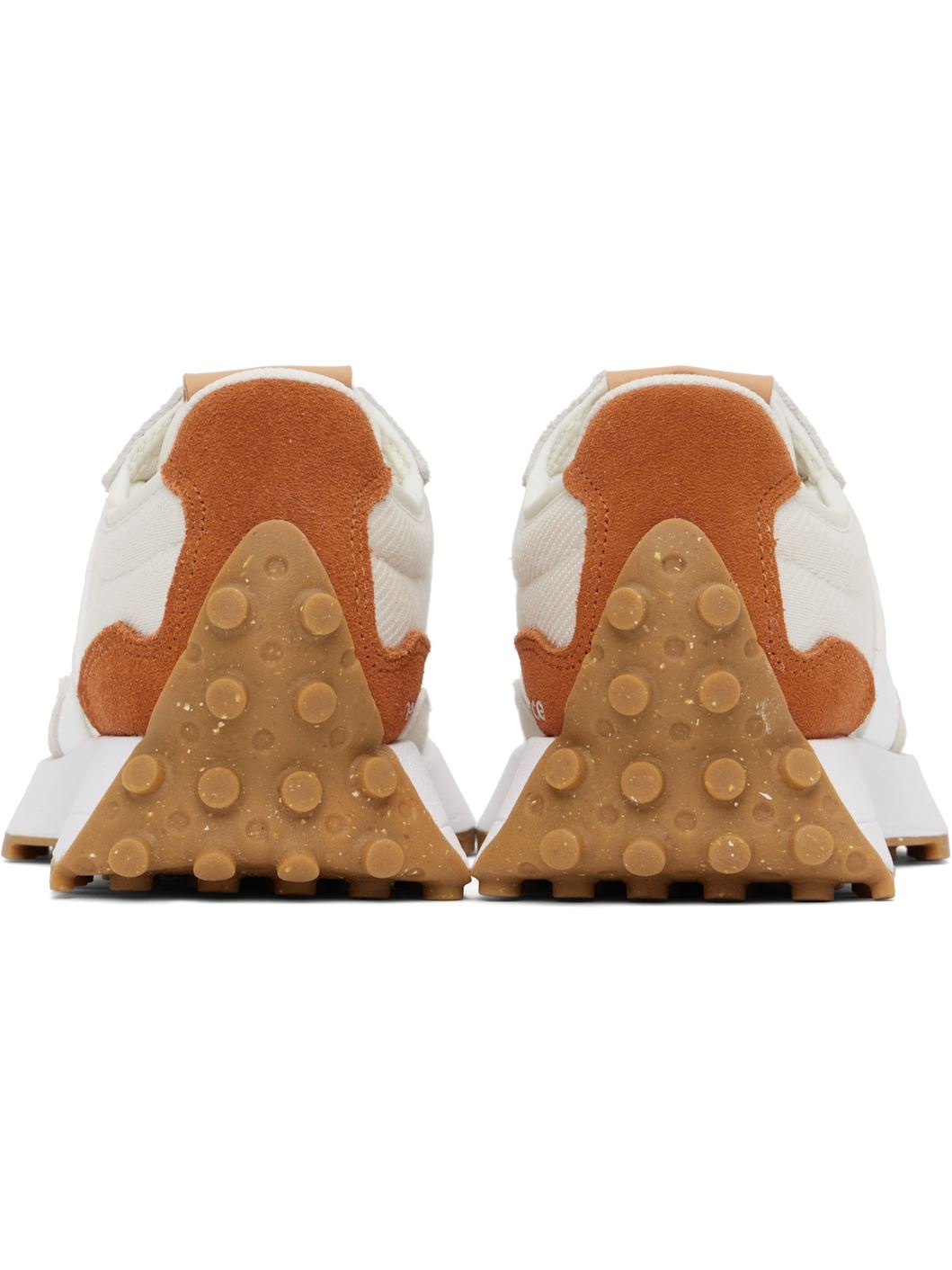 Beige & Orange 327 Sneakers - 2