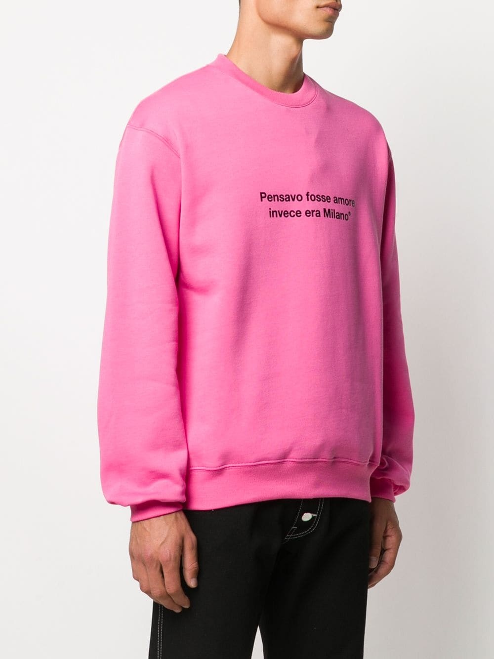 slogan print sweatshirt - 3