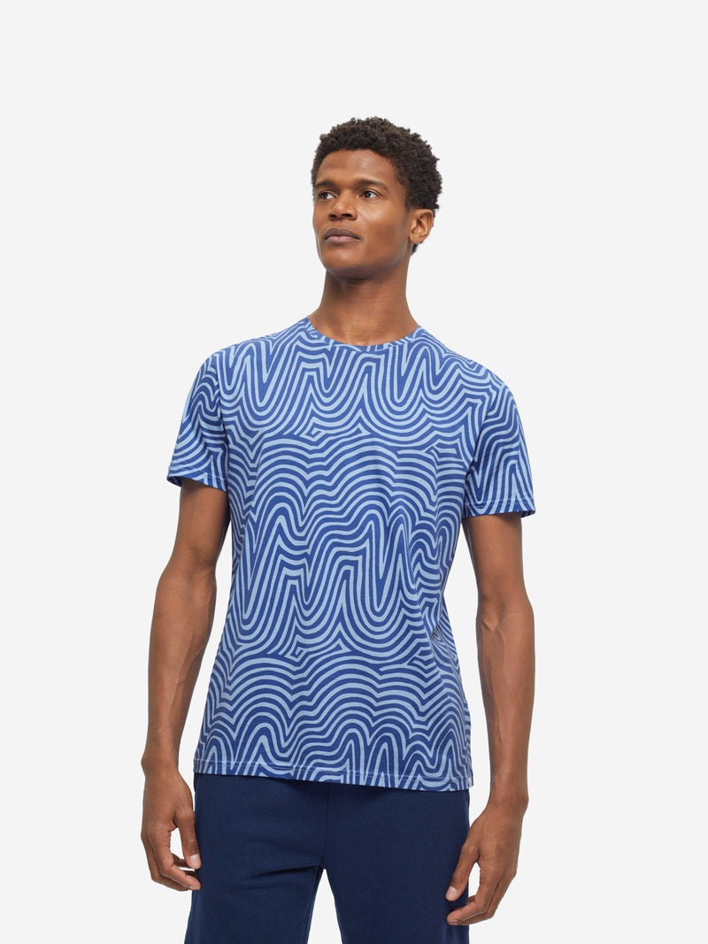 Men's T-Shirt Robin 11 Pima Cotton Blue - 4