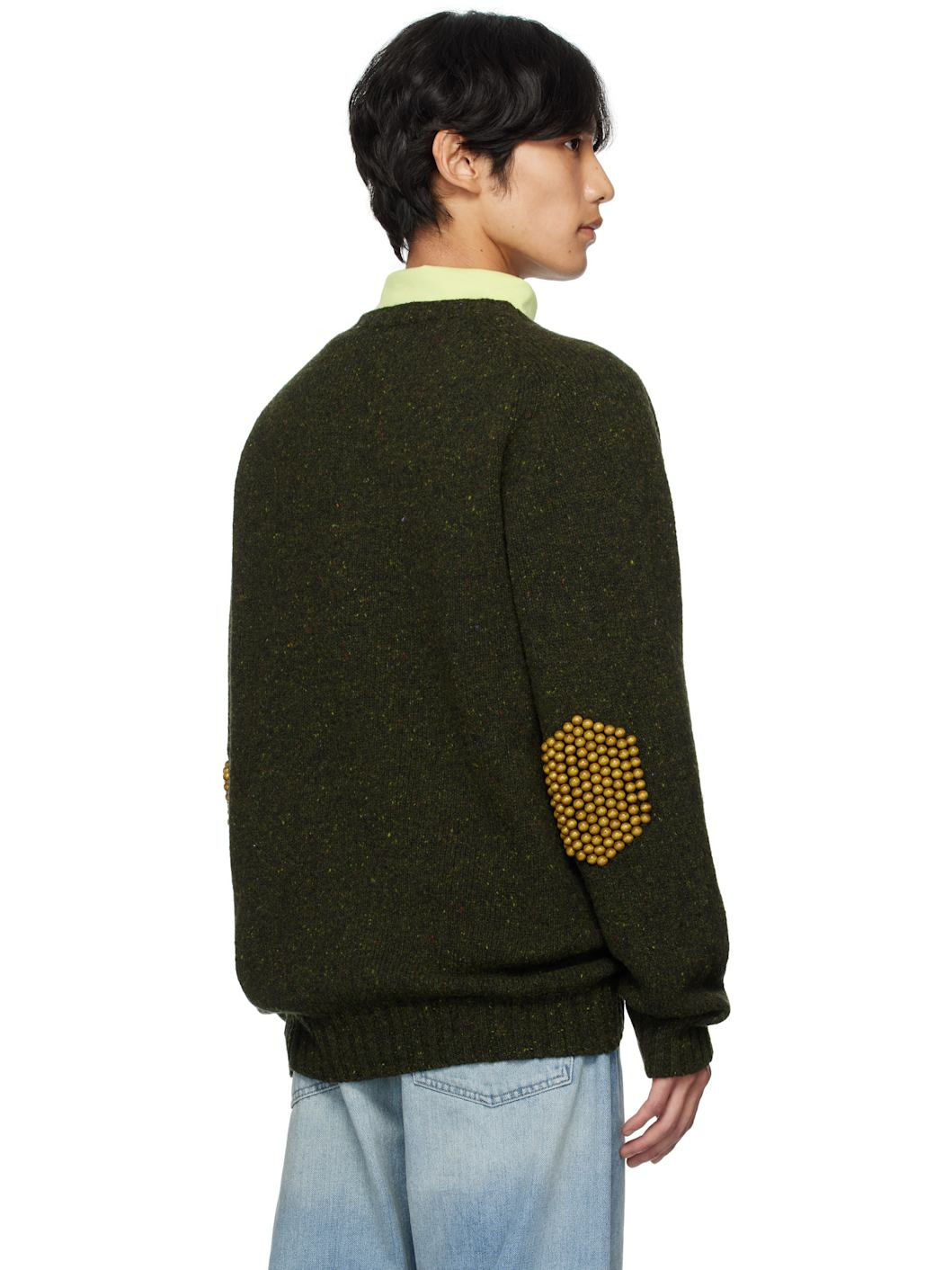 Green N°80 Pearlpad Sweater - 3