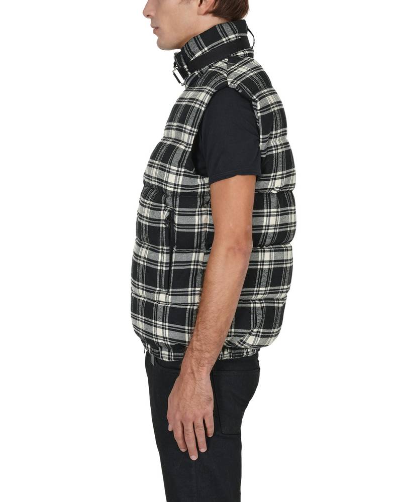 PUFFER VEST W SILVER BUCKLE 4