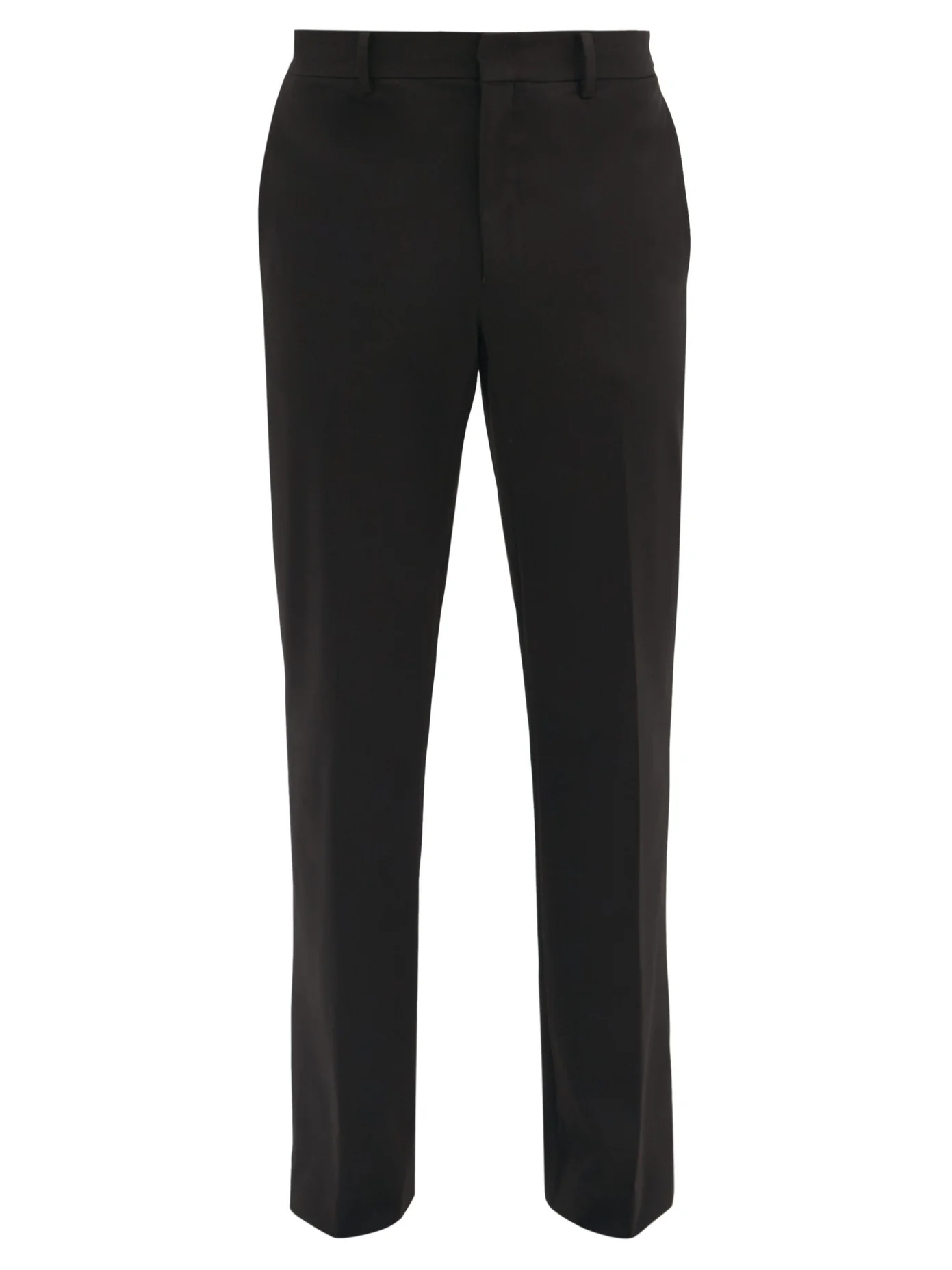 Slim-leg tailored-twill trousers - 1