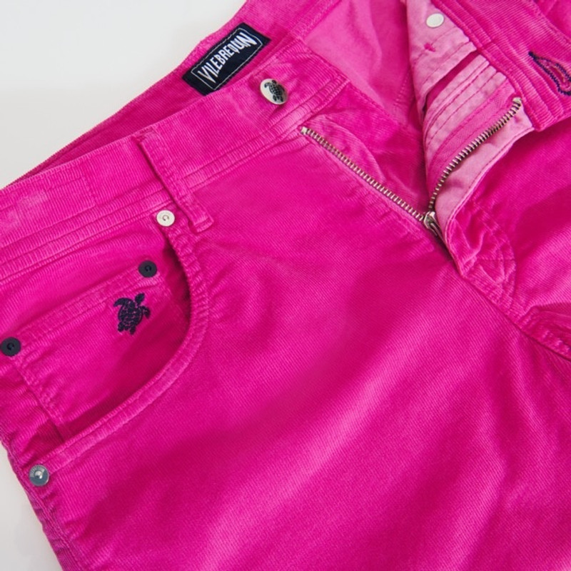 Men Velvet Bermuda Shorts 5-pocket 8