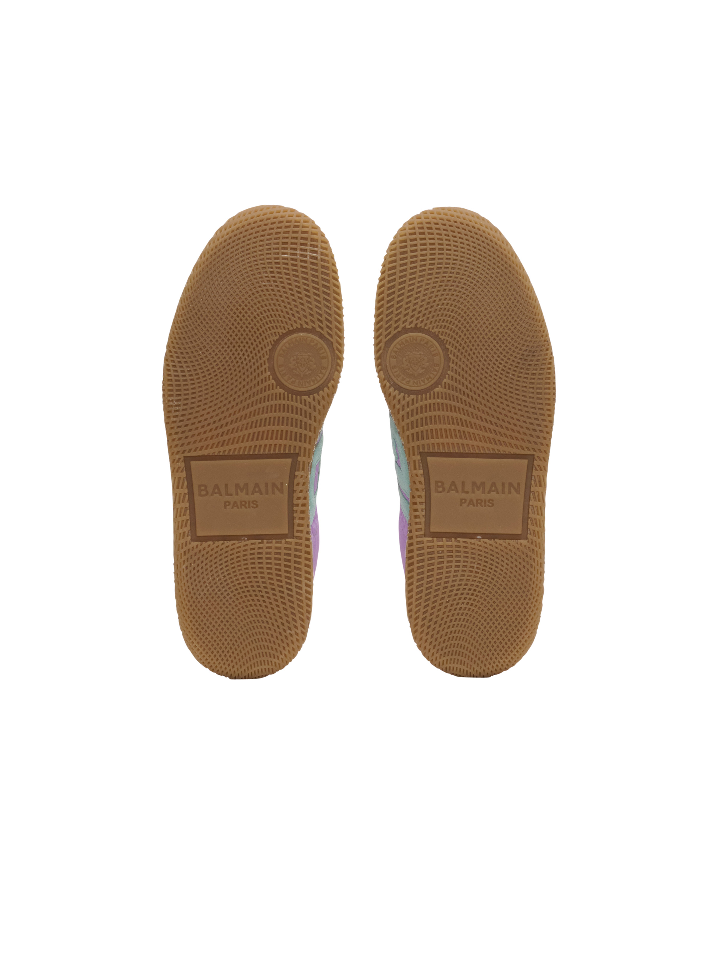 Balmain Swan suede and nylon trainers - 4