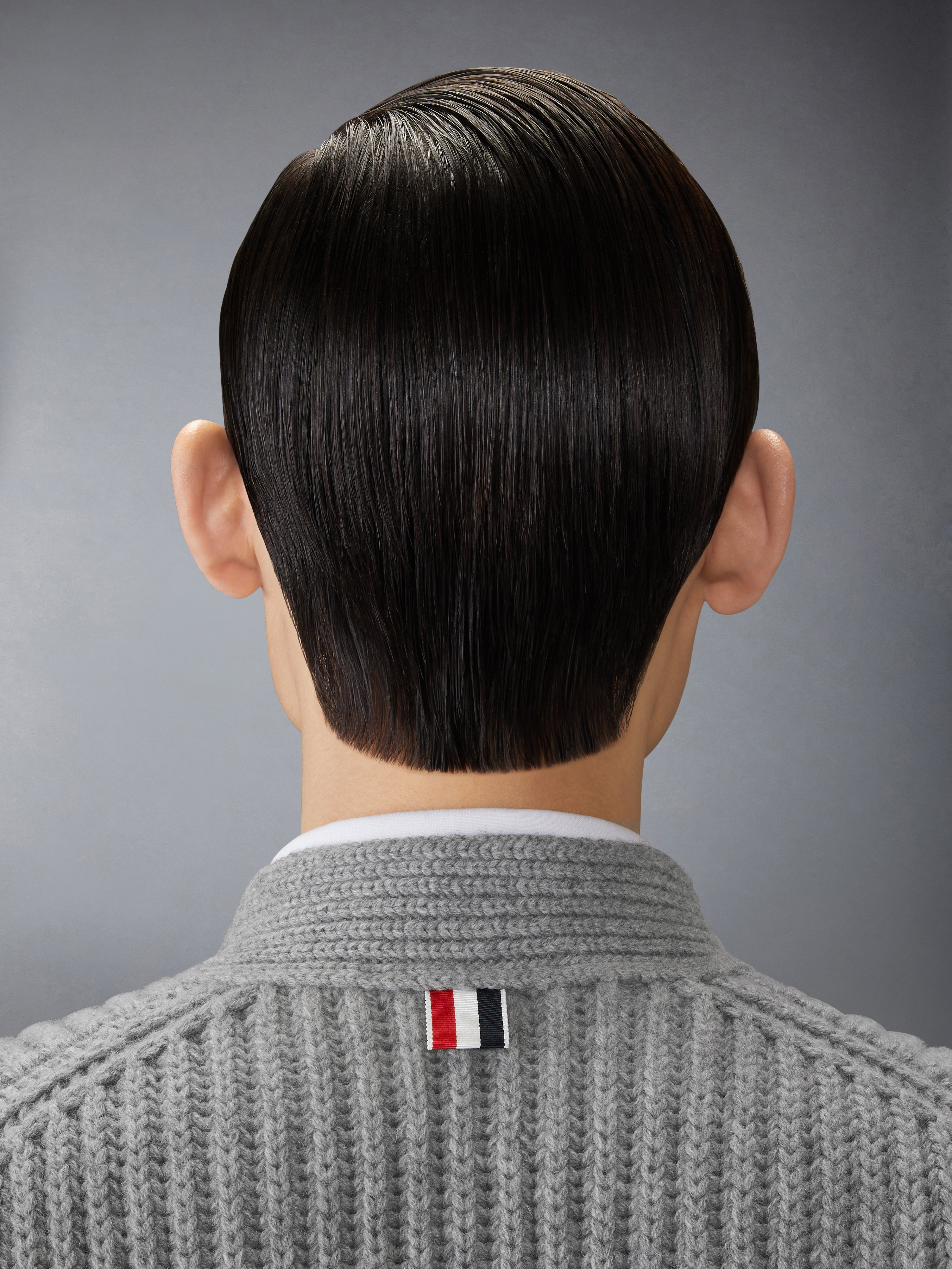 RWB STRIPE CASHMERE V NECK CARDIGAN - 6