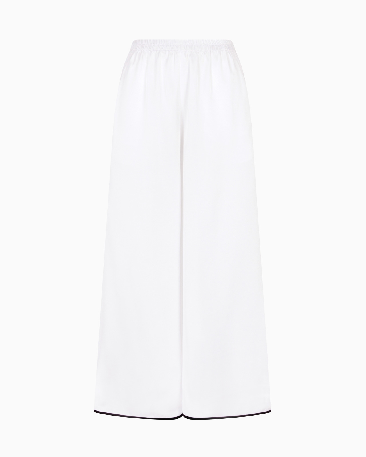 WIDE-LEG SILK TROUSERS - 1