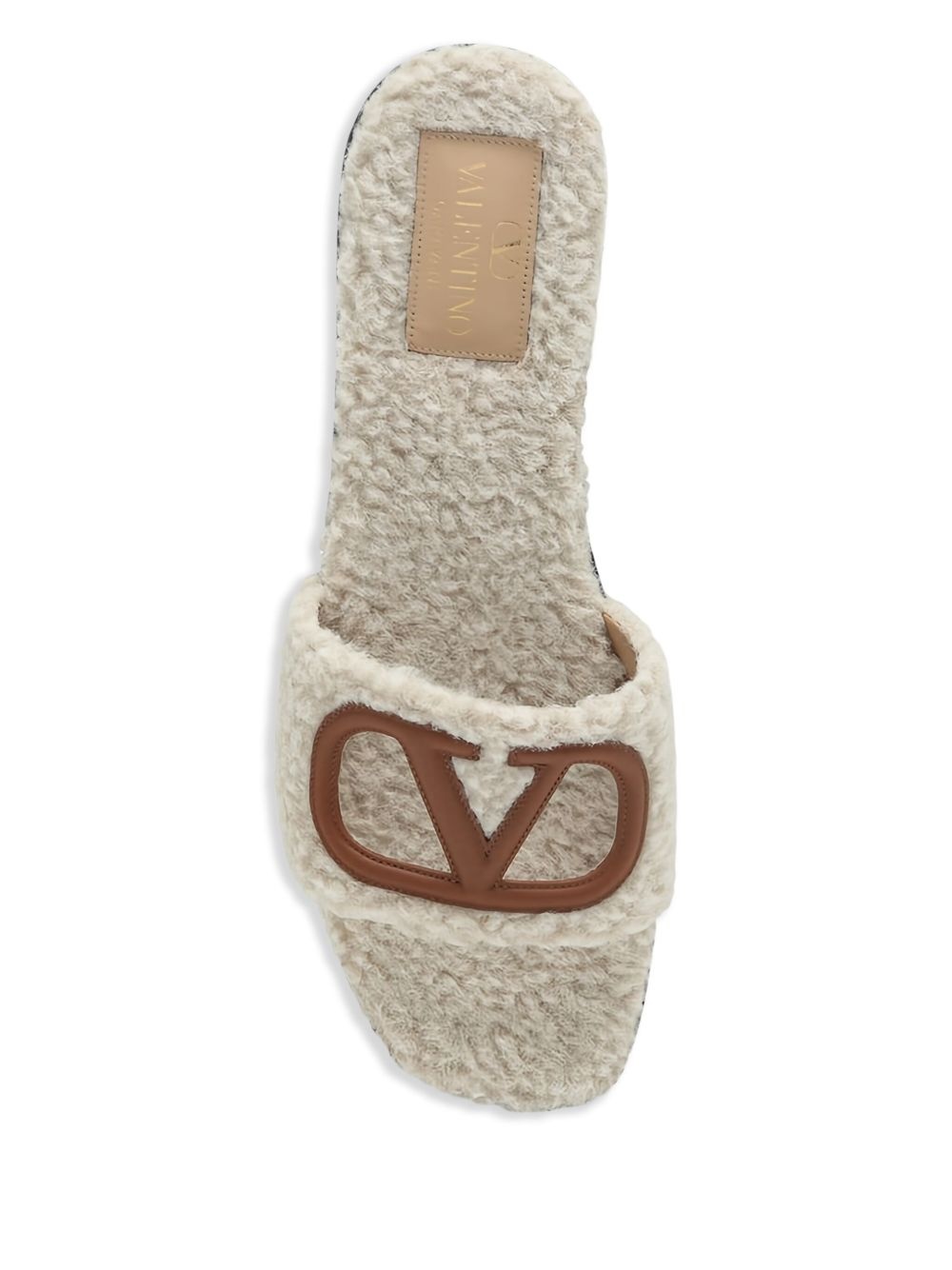 cut-out leather slides - 3