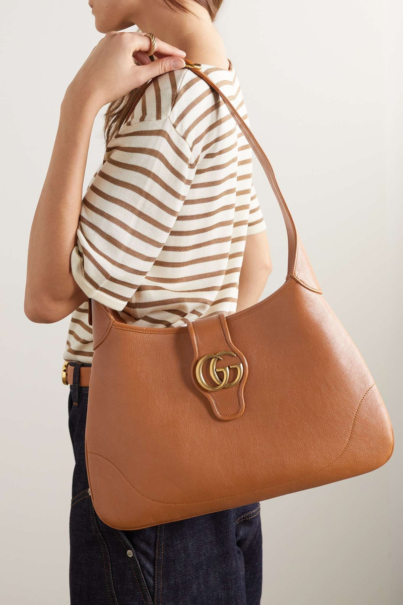 Aphrodite embellished leather shoulder bag 7