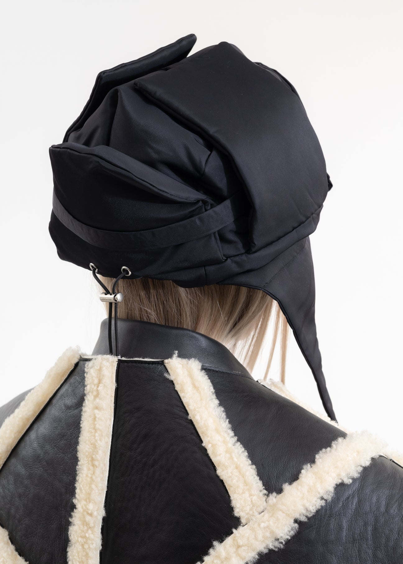 BLACK SURREPTITIOUS TRAPPER HAT - 7