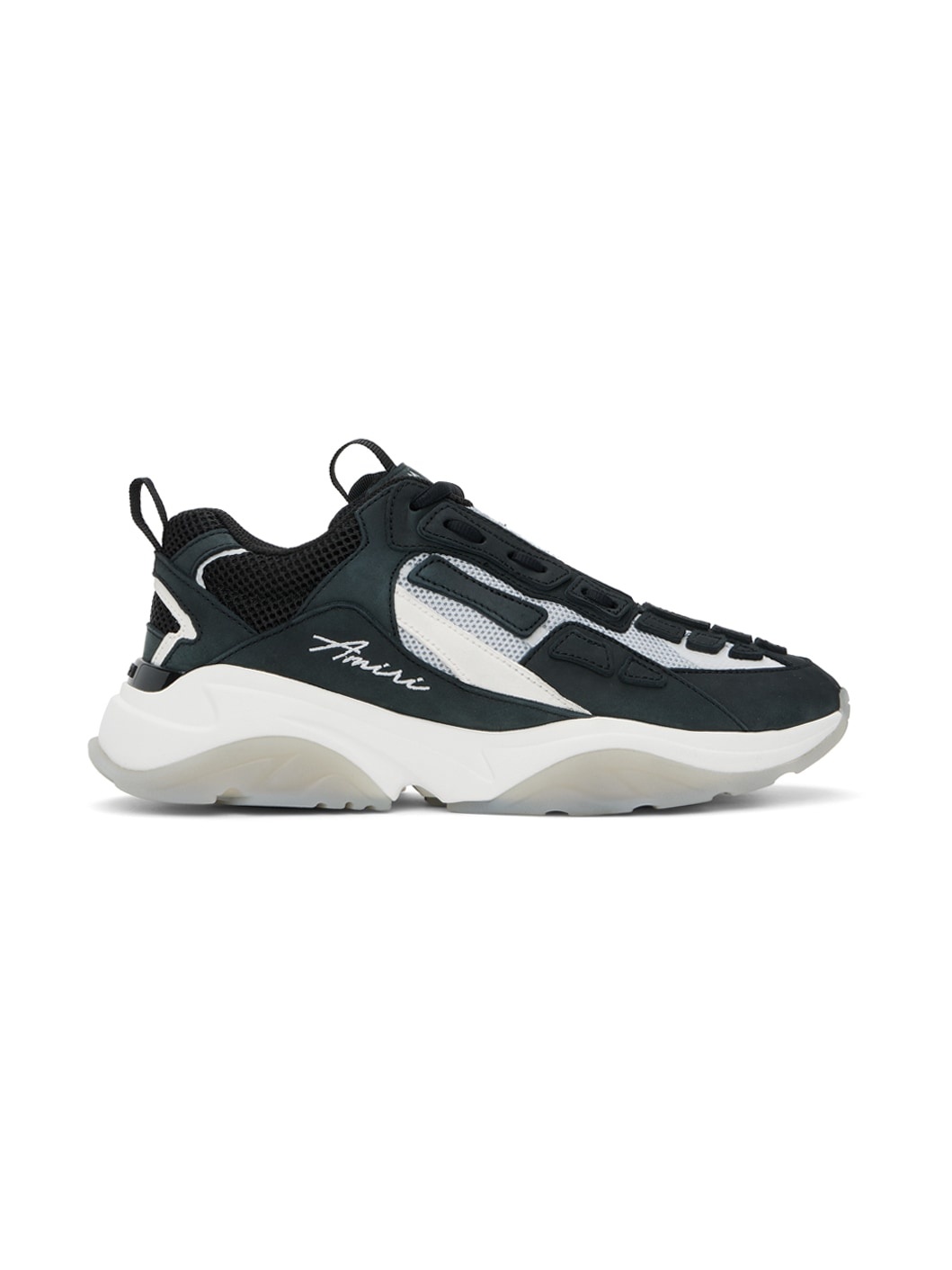 Black Bone Runner Sneakers - 1