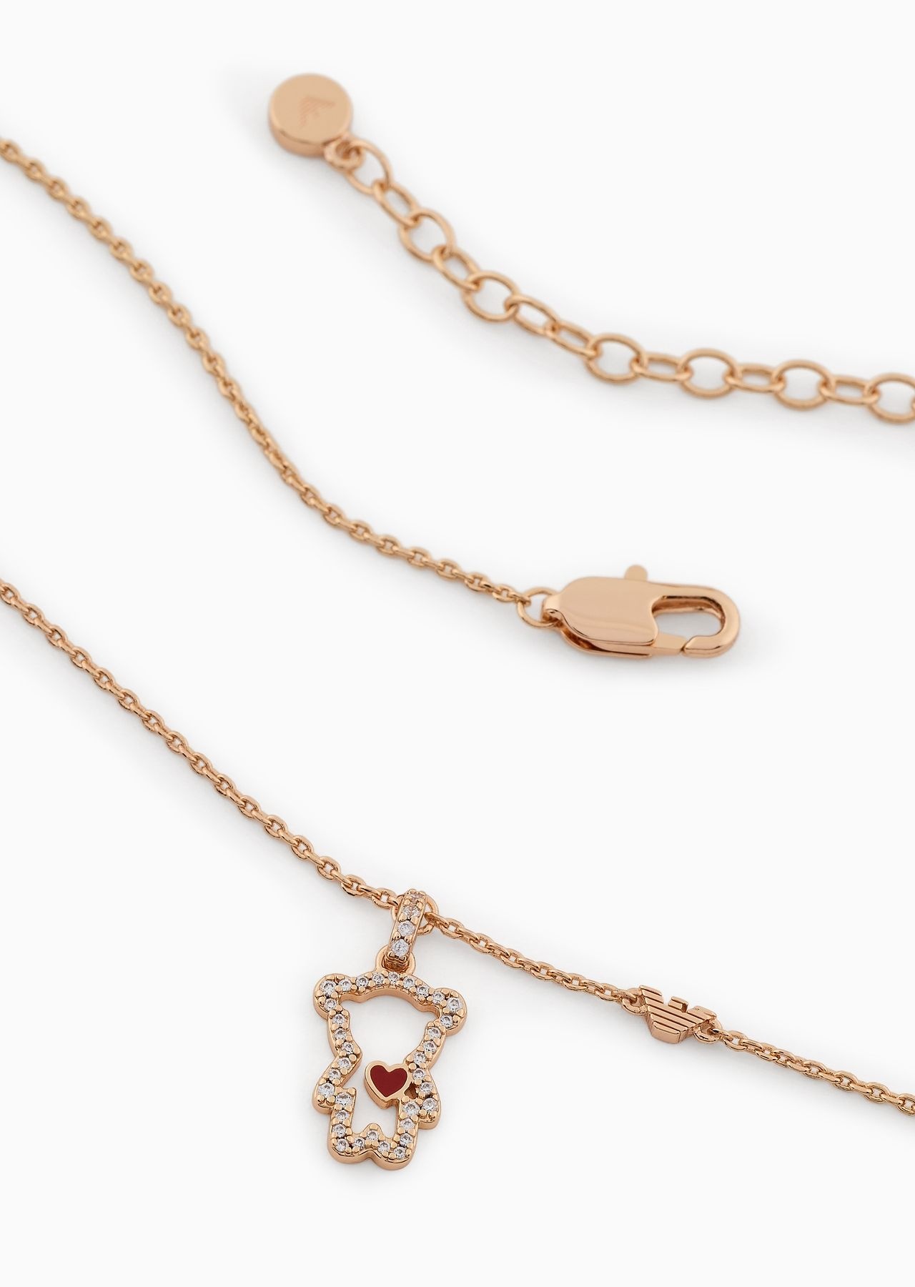 14K Rose Gold-Plated Brass Pendant Necklace - 2