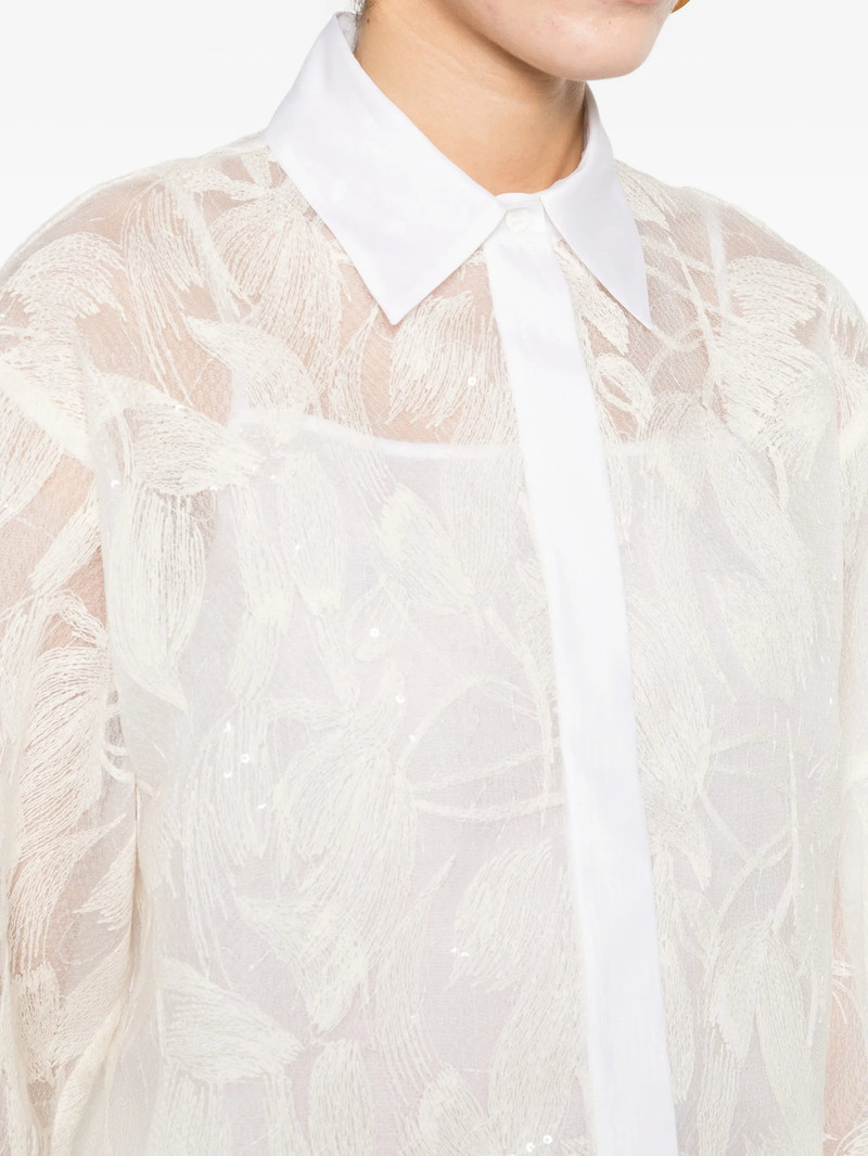Peserico Sequin Button-up Shirt 3