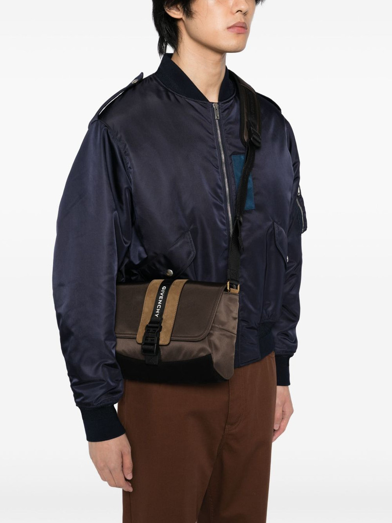 Givenchy logo-plaque buckle shoulder bag outlook