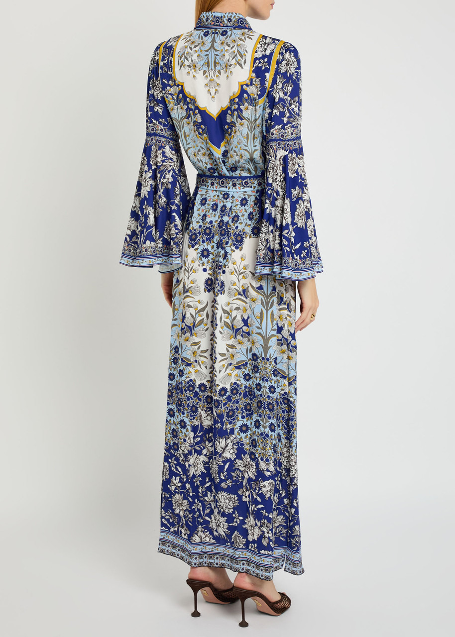 Alice + Olivia Chassidy Printed Maxi Shirt Dress - 3