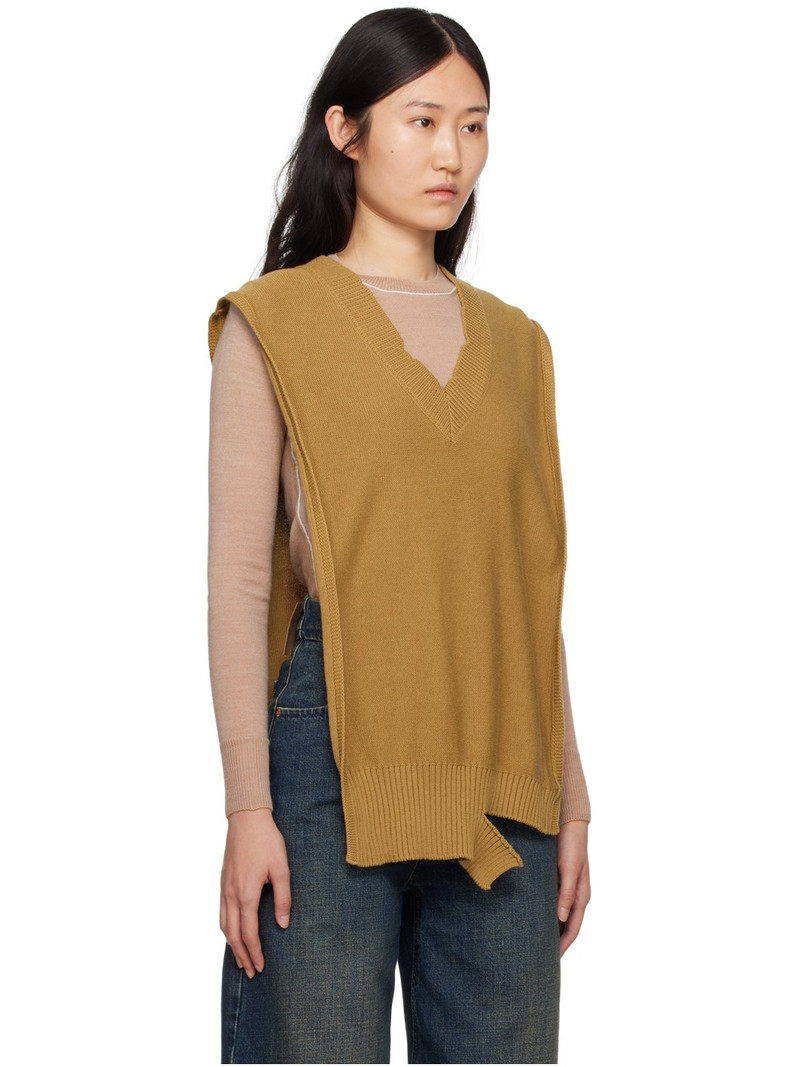 MM6 Maison Margiela Tan Distressed Stole outlook