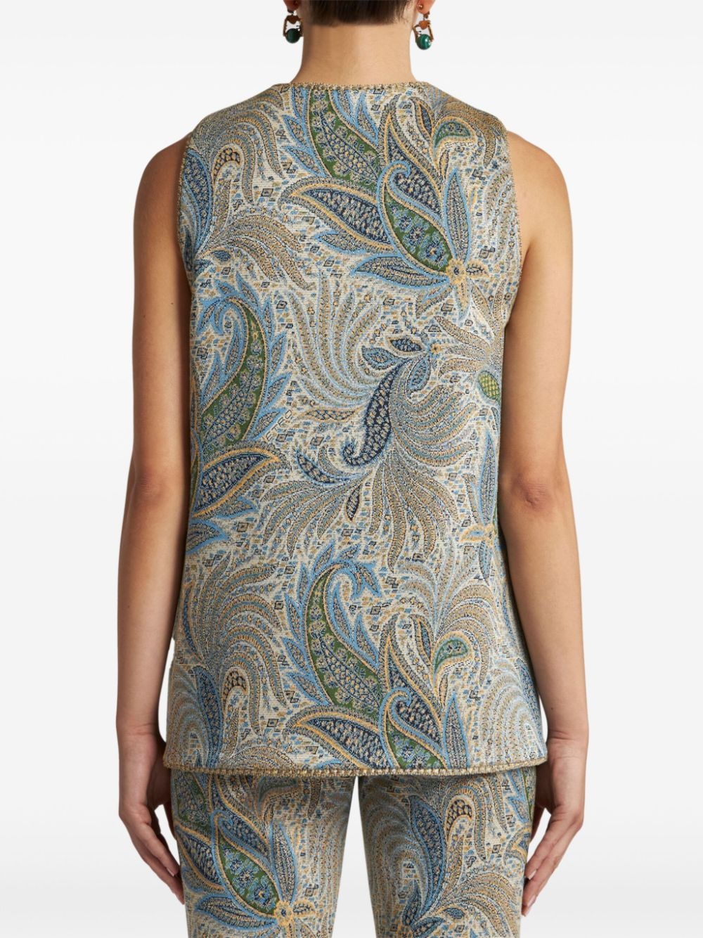 jacquarded waistcoat - 4