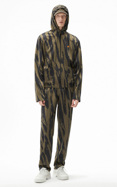 KENZO 'Pleat Camo' zipped hooded sweatshirt. outlook