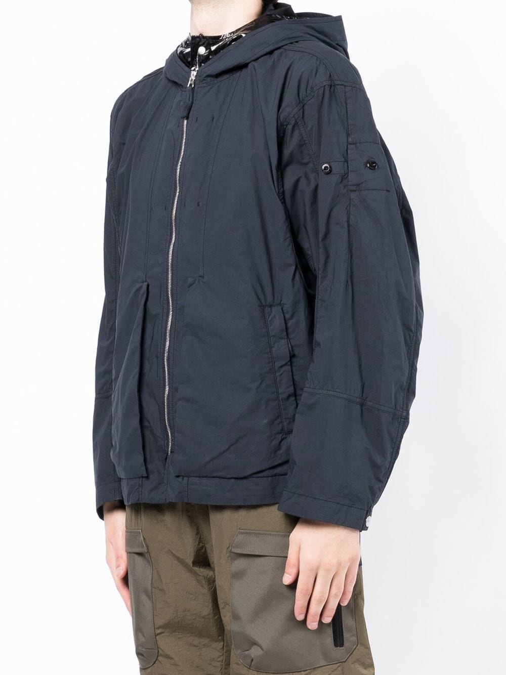 zip-up hooded jacket - 3