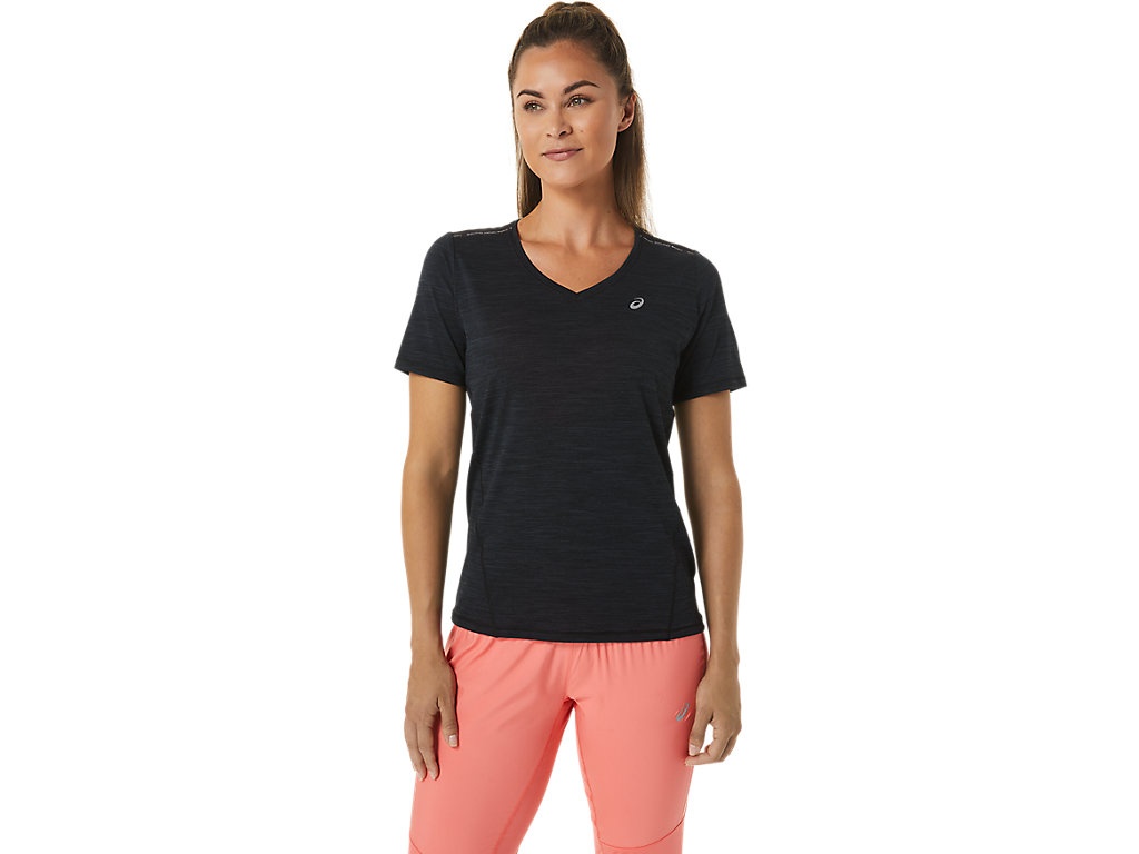 WOMEN'S RACE V-NECK SHORT SLEEVE TOP - 1