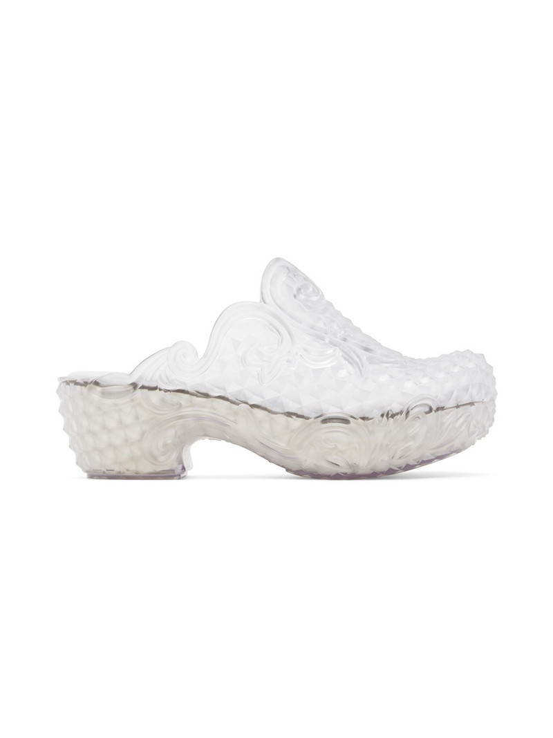 Transparent Melissa Edition Court Clogs - 1