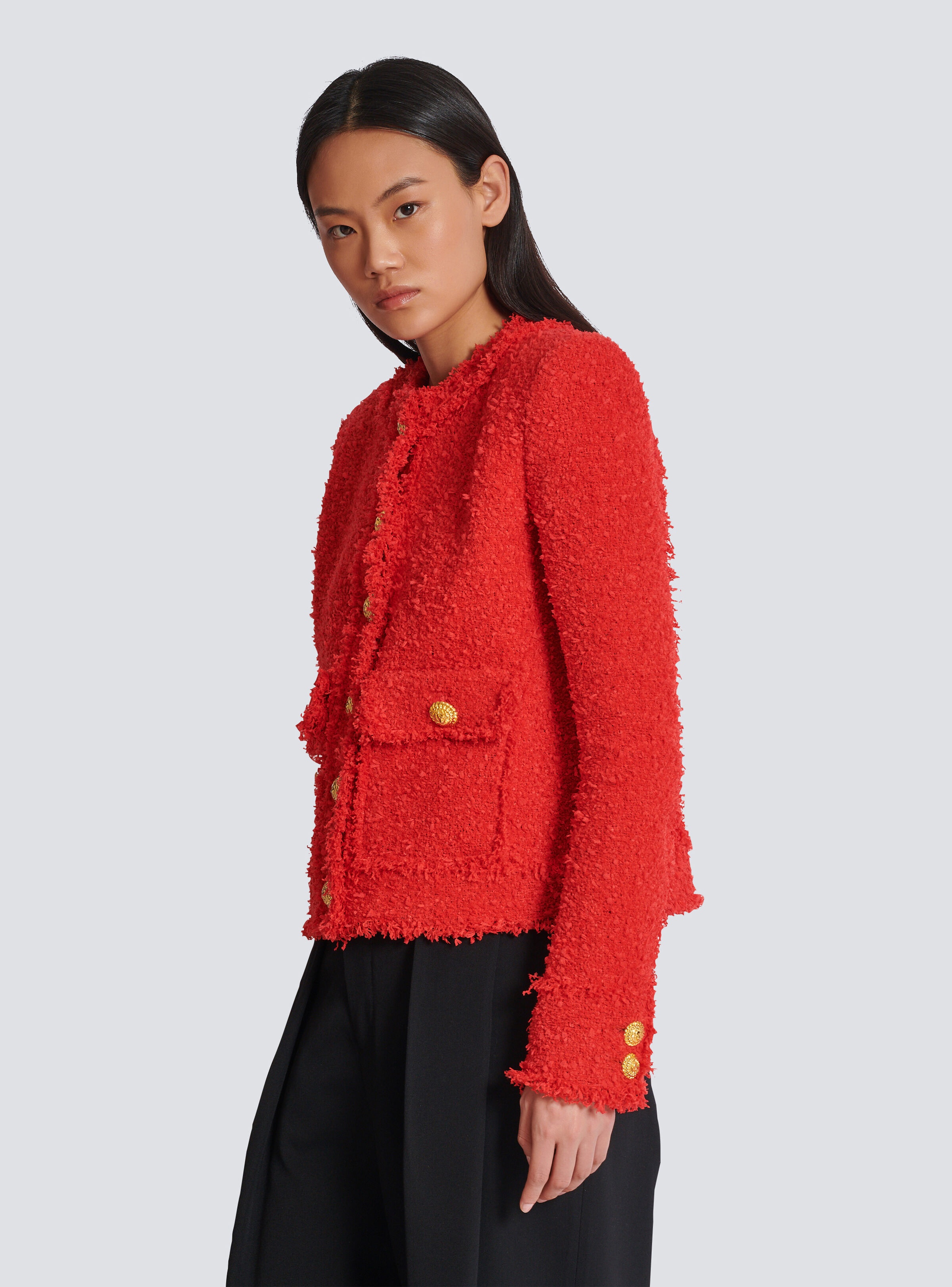 Cropped tweed jacket - 7