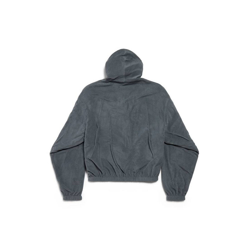 Men's Cursive Reversible Tracksuit Jacket in Black/grey 8