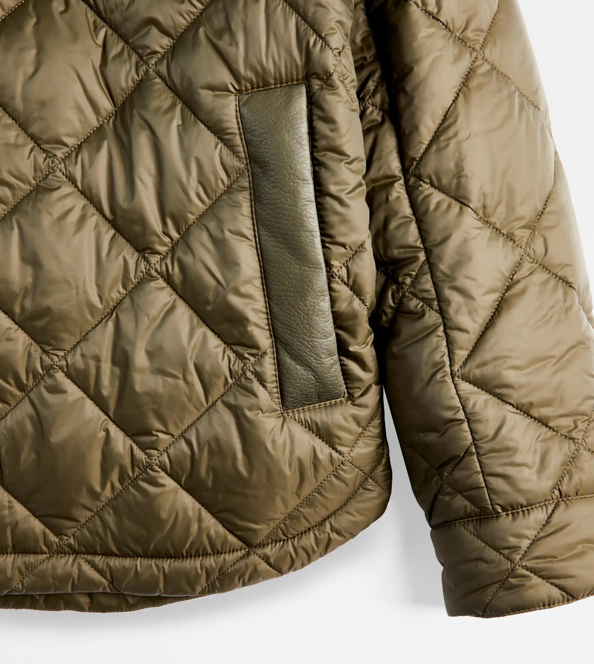 TOD'S QUILTED OVER SHIRT - GREEN - 9