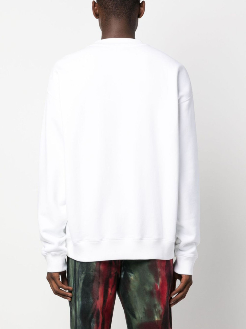 logo-print cotton sweatshirt 4