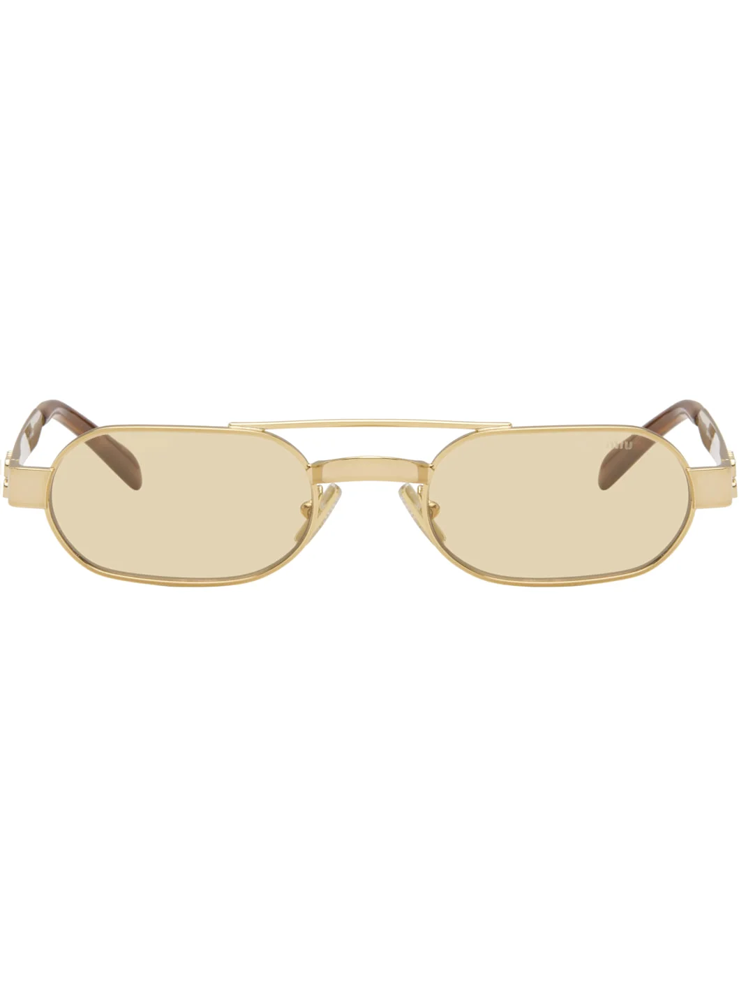 Gold Aviator Sunglasses - 1