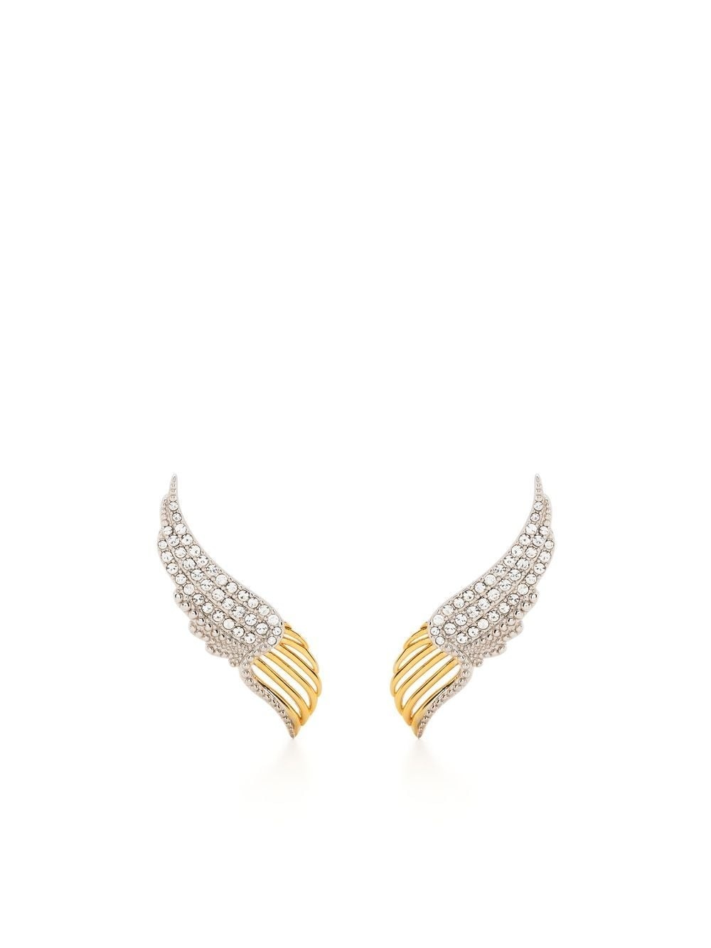 embellished wing earrings - 1