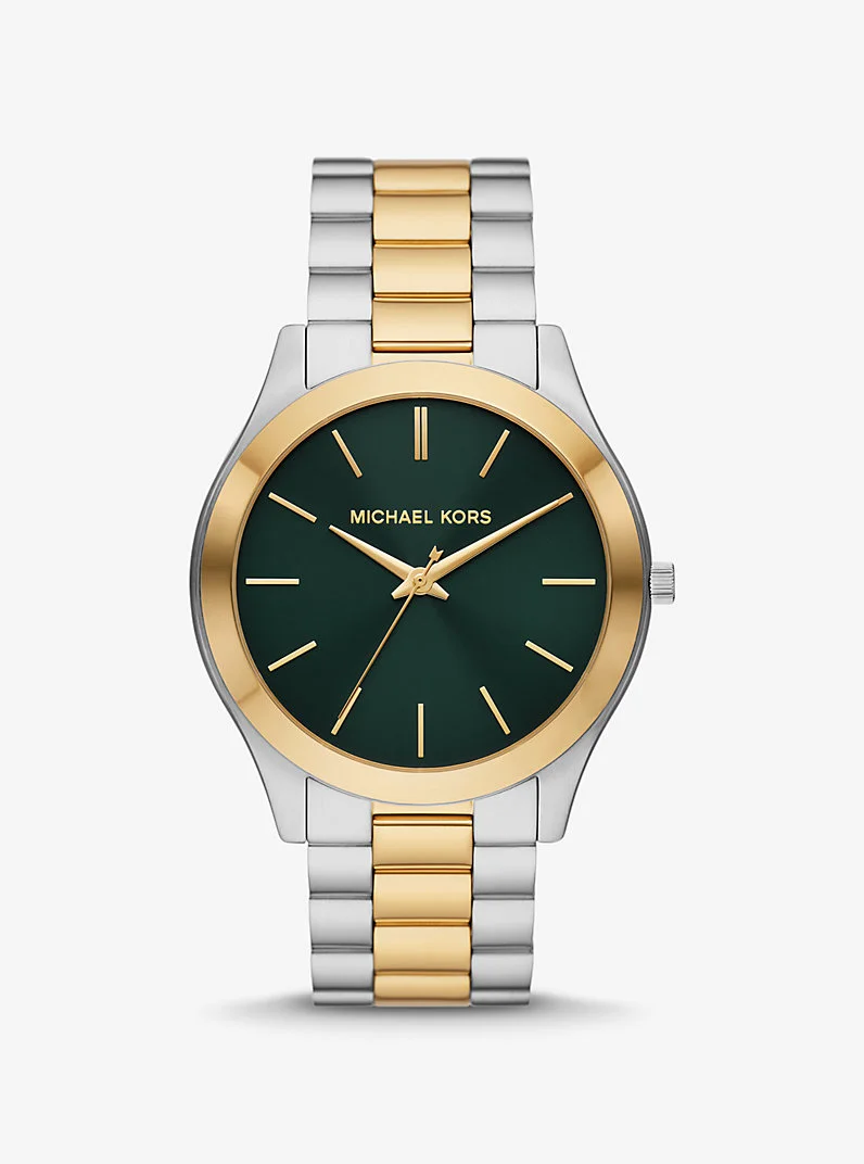 Oversized Slim Runway Two-Tone Watch - 1