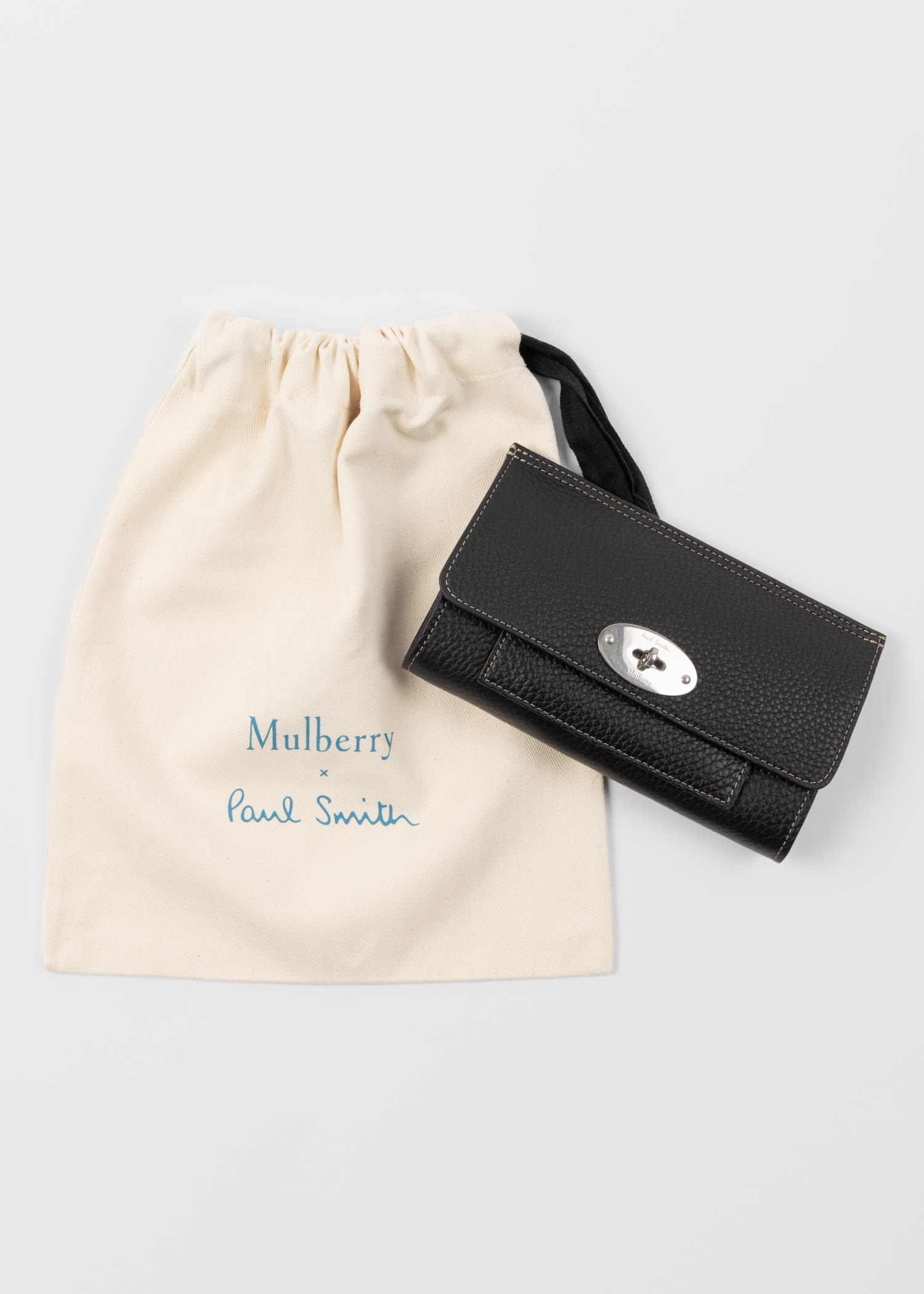 Mulberry x Paul Smith - Black Antony Clip Bag - 11