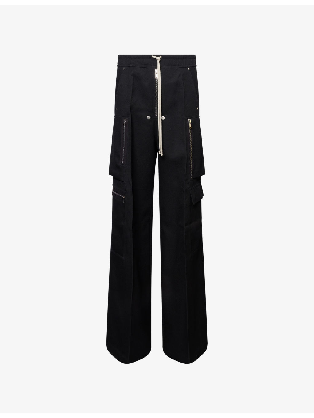 Bela Wide-Leg Wool Cargo Trousers - 1