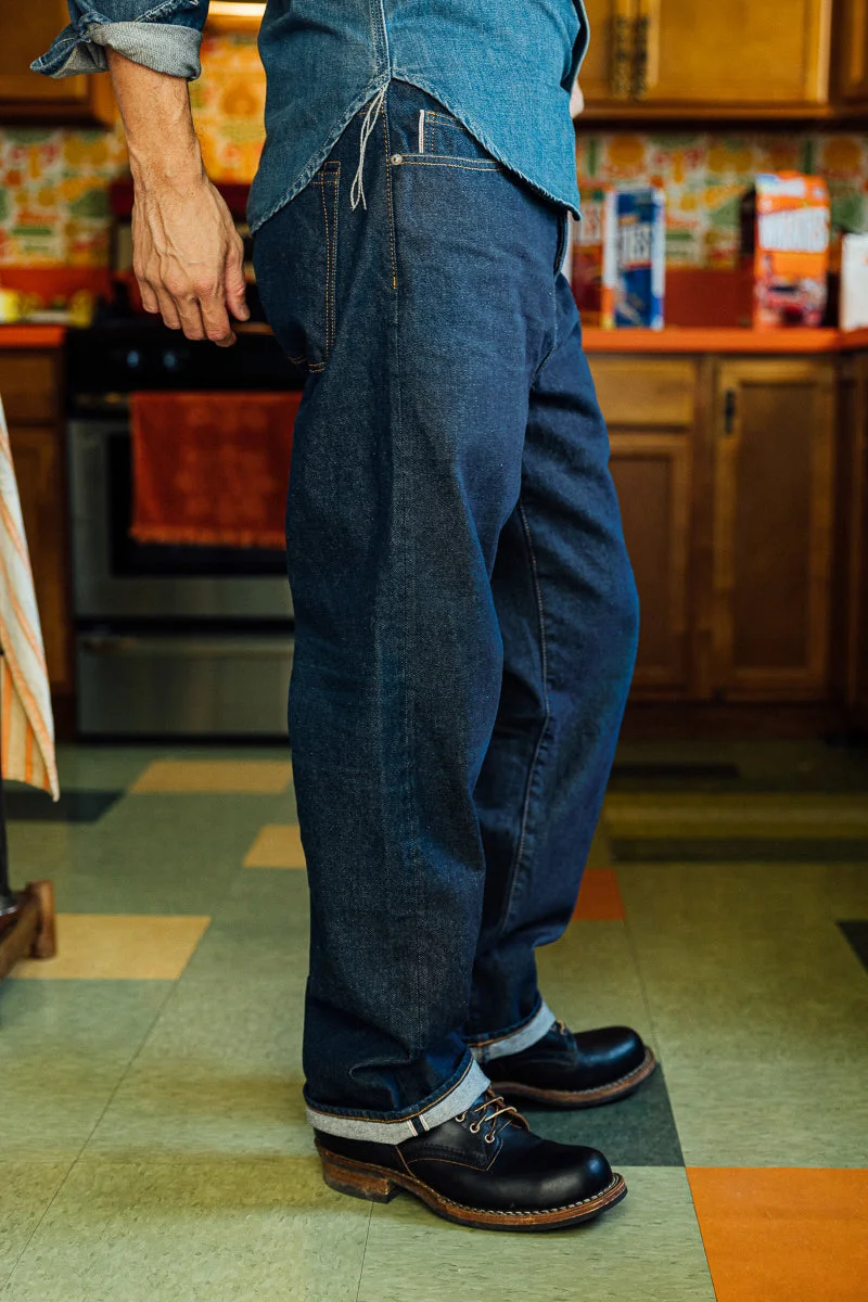 The Pail Loose Straight - Natural Slub Indigo - Brian 12.5oz Selvedge - 1