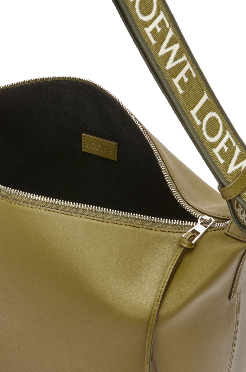 Cubi Crossbody bag in supple smooth calfskin and jacquard 4