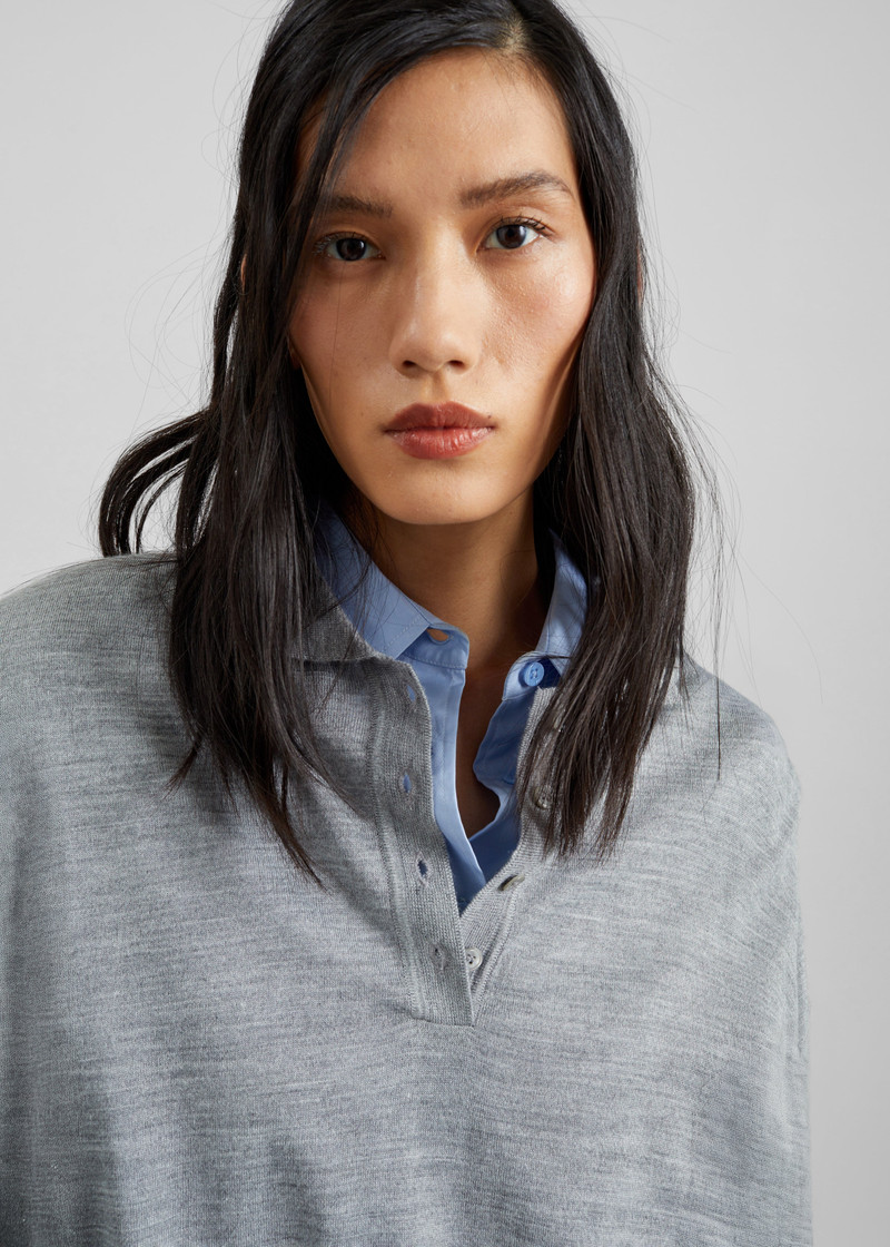 Avallon Padded Knit Polo - Grey 5