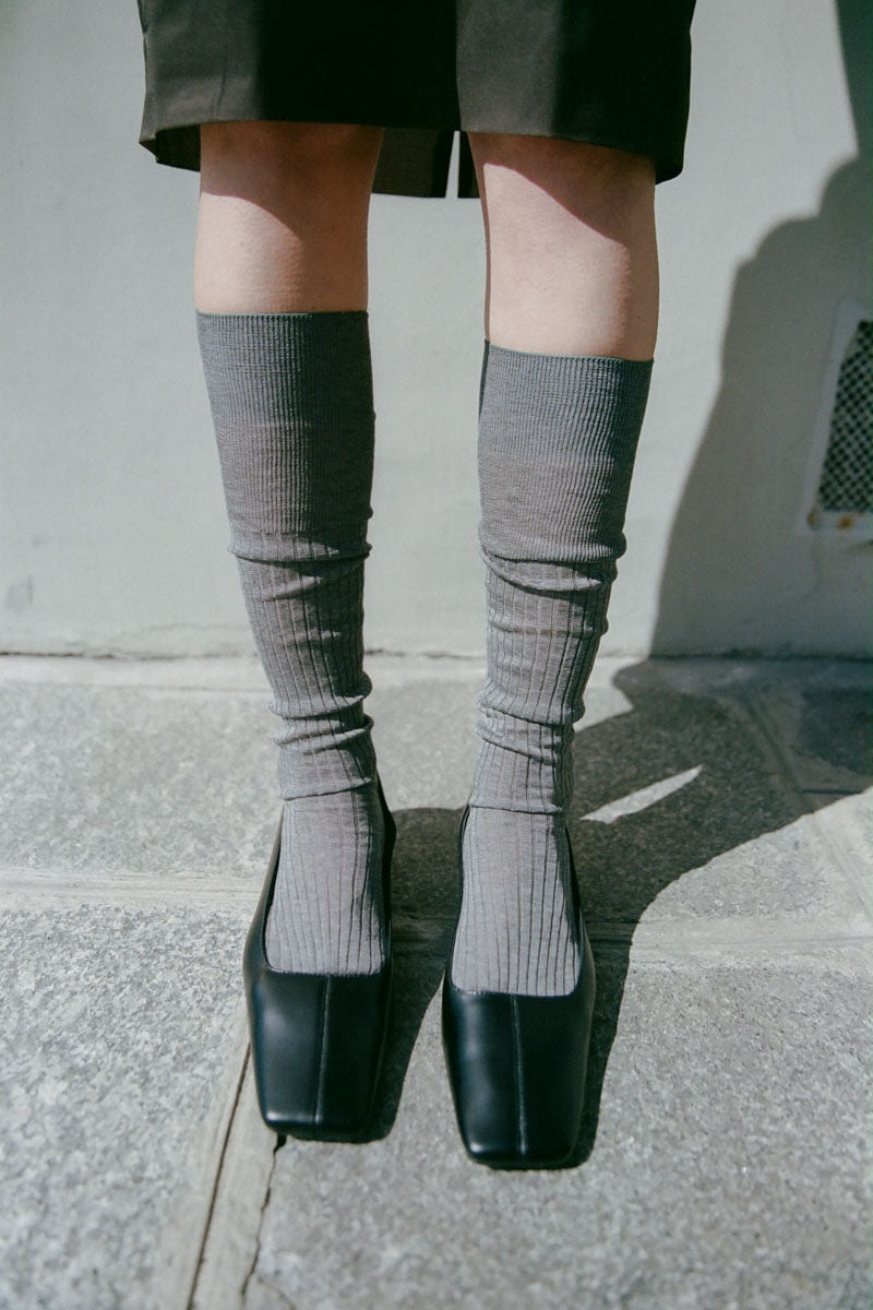 Square Toe Pump - Black - 8