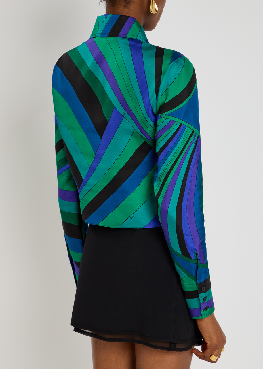 Pucci Iride Printed Silk-twill Shirt - 3