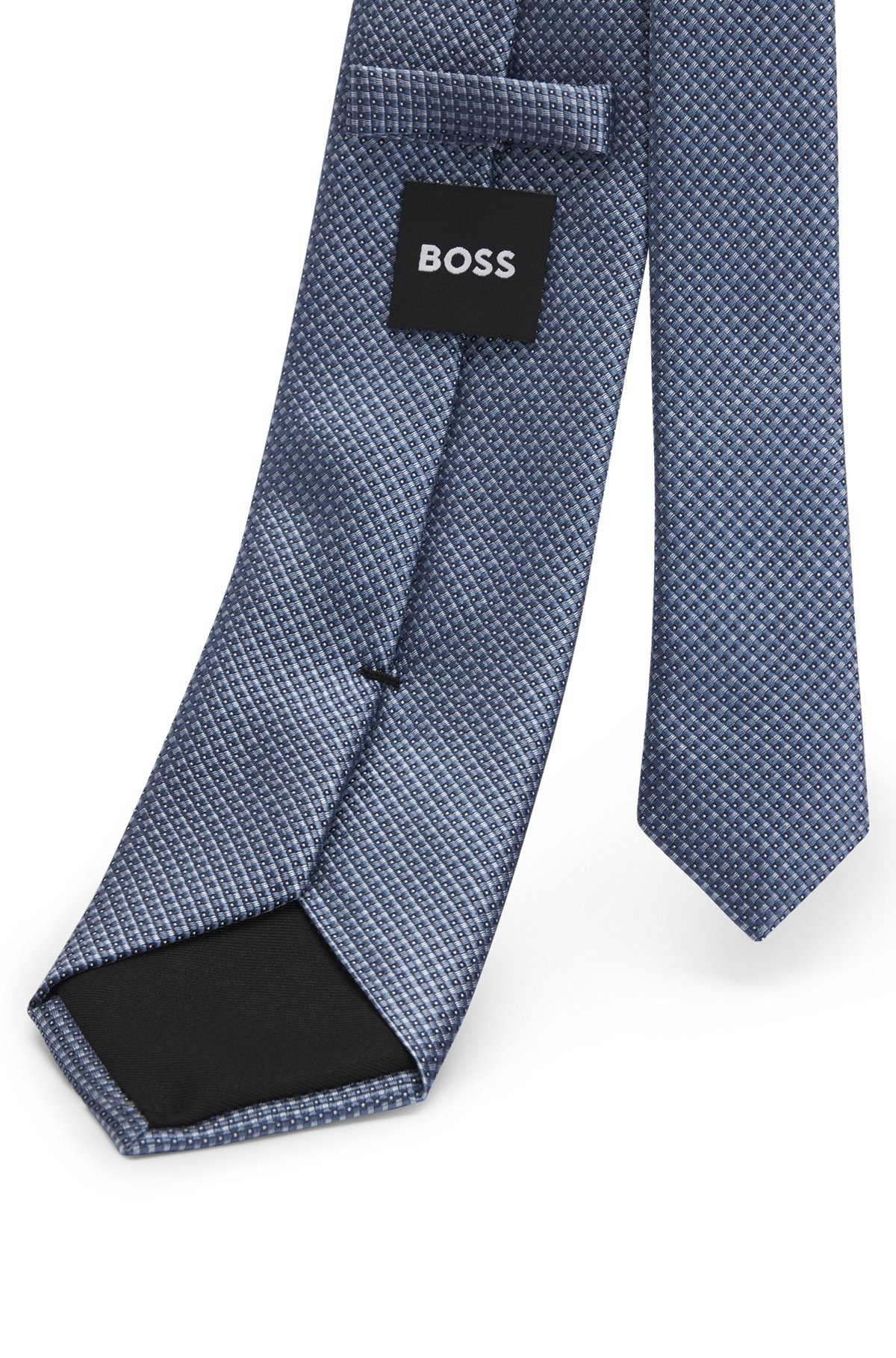 SILK-BLEND TIE WITH JACQUARD PATTERN - 5