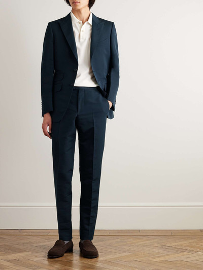 TOM FORD O'Connor Tapered Cotton and Silk-Blend Trousers outlook